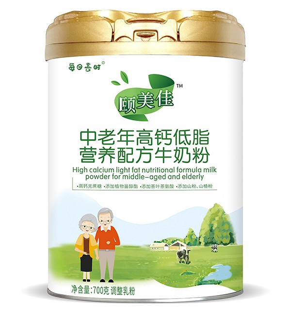 圣元每日膳時頤美佳中老年高鈣低脂營養(yǎng)配方牛奶粉