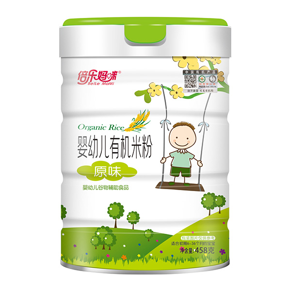 倍樂(lè)媽咪嬰幼兒有機(jī)米粉-原味罐裝