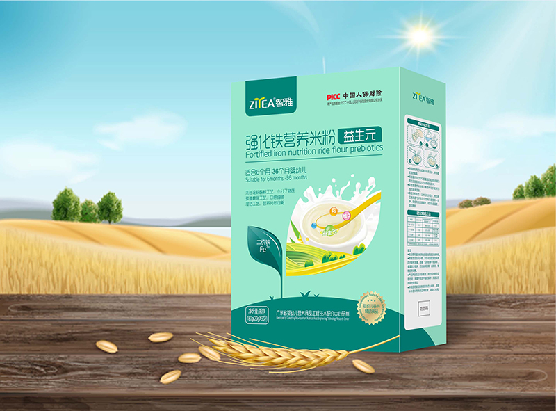 智雅強化鐵營養(yǎng)米粉益生元 盒裝