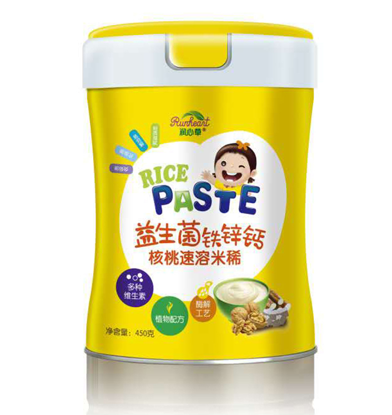 潤(rùn)心草益生菌鐵鋅鈣速溶米稀