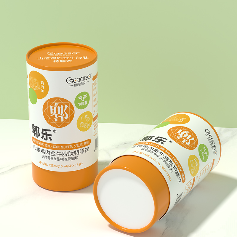 橙色貝貝郫樂(lè)山楂雞內(nèi)金牛脾肽特膳飲