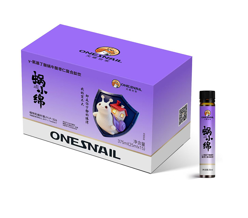 天螺世家蝸小綿γ-氨基丁酸蝸牛酸棗仁復(fù)合肽飲
