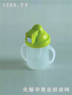 綠蓋雙手柄學飲杯