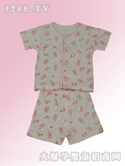 安嬰寶小碎花對門開衫