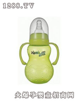 MILAOSU牌標(biāo)口大葫蘆帶手柄自動母乳實感奶瓶