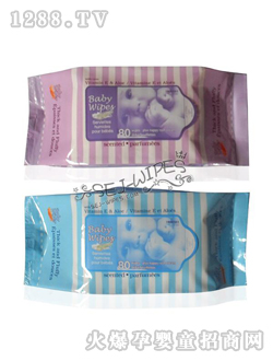 舒爾潔yinge濕巾淺紫色包裝