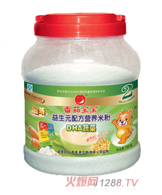 番茄寶寶益生元DHA蔬菜米粉750g