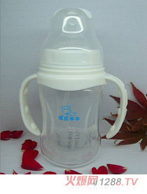 優(yōu)貝牛牛升級(jí)版寬口徑PP奶瓶180ml