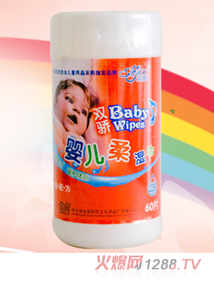 雙驕60片紅高桶yinge柔濕巾（紅）