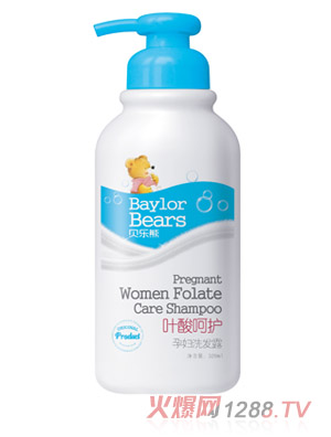貝樂(lè)熊葉酸呵護(hù)yunf洗發(fā)露320ML