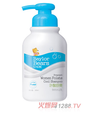 貝樂(lè)熊葉酸舒爽yunf沐浴乳180ML