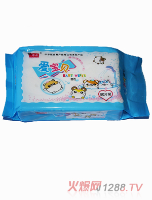 億露飛yinge濕巾愛寶貝80片裝