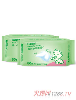 可親yinge護膚柔濕巾80抽2包裝
