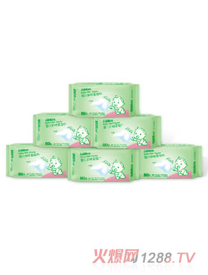 可親嬰兒護膚柔濕巾80抽6包超值套裝