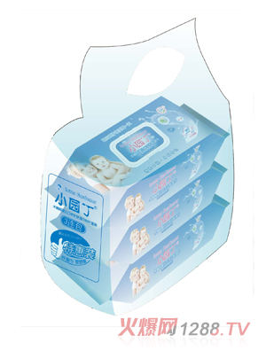 小園丁木糖醇yinge口手護(hù)膚濕巾80片蓋裝3連包