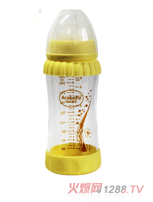安心寶寶260ml高硼硅玻璃奶瓶
