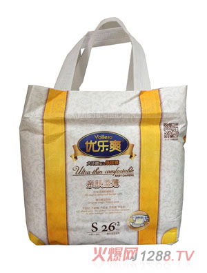優(yōu)樂爽親膚柔薄大環(huán)腰嬰兒紙尿褲S26+2片