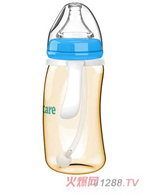 伊斯卡爾320mlPPSU企鵝自動(dòng)哺乳瓶（藍(lán)）