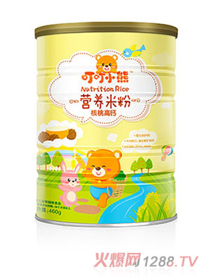 叮叮小熊營(yíng)養(yǎng)米粉罐裝-核桃高鈣