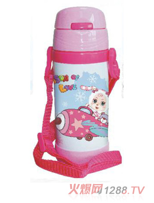 陽(yáng)光兔兒童保溫壺300ML粉色