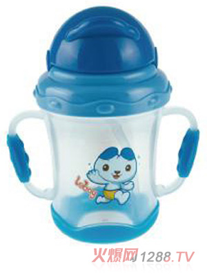 陽光兔yinge吸管訓(xùn)練杯180ML藍色