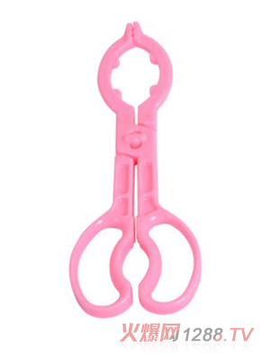 陽光兔安全防滑奶瓶夾粉色