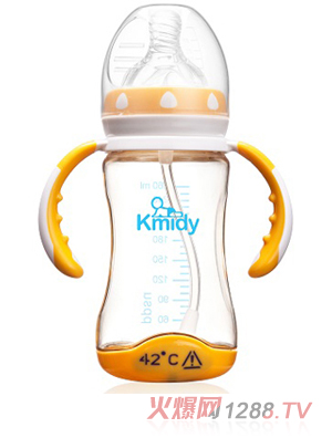 可米迪PPSU感溫自動(dòng)奶瓶260ml