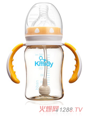 可米迪PPSU自動(dòng)奶瓶180ml橙色