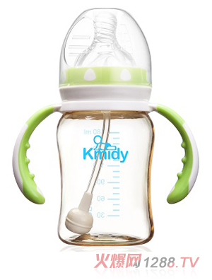 可米迪PPSU自動奶瓶180ml綠色