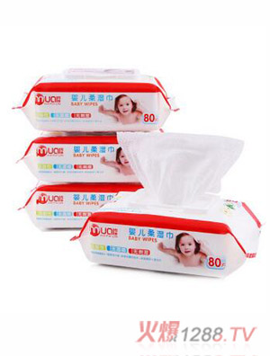 母愛帶蓋yingye80片裝柔濕巾yingye專用品質(zhì)珍珠螺紋