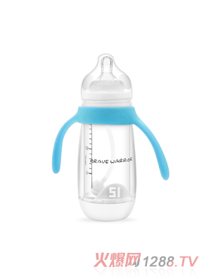 虎士智能溫顯奶瓶藍色