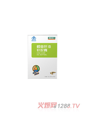 愛(ài)施寶貝鱈魚(yú)肝油軟膠囊正面