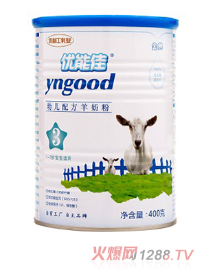 優(yōu)能佳youe配方羊奶粉3段400g