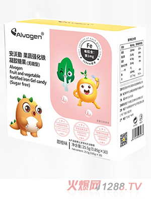 安沃勤果蔬強(qiáng)化鐵凝膠糖果（無糖型）