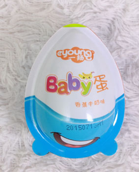 一揚(yáng)香蕉牛奶味Baby蛋藍(lán)色