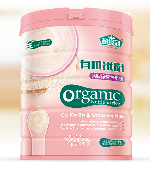 超級冠鈣鐵鋅營養(yǎng)有機米粉