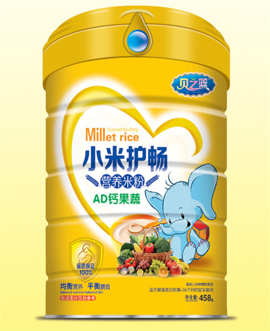 貝之籃AD鈣果蔬-小米護暢營養(yǎng)米粉