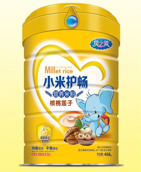 貝之籃核桃蓮子-小米護暢營養(yǎng)米粉